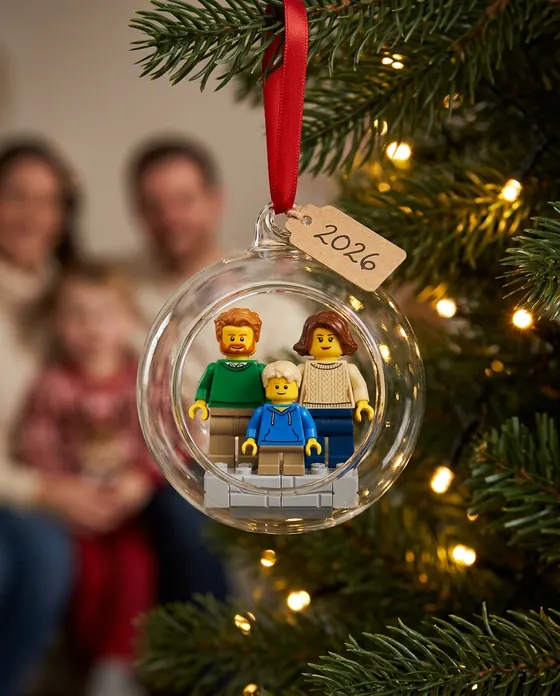 Concept render: Christmas ornament minifigure gift moment 1
